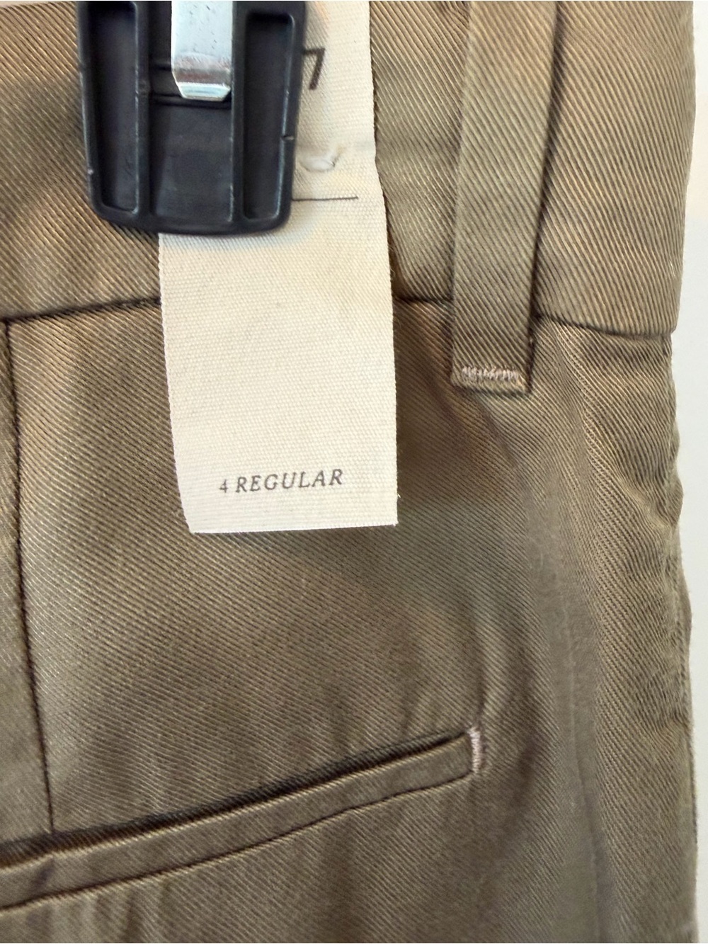 NWT AE77 Premium Pleated Trouser Pant Olive Size 4 Regular - Picture 11 of 16